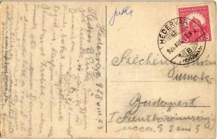 1928 Hédervár, Római katolikus templom, Varga József üzlete és saját kiadása (EK)