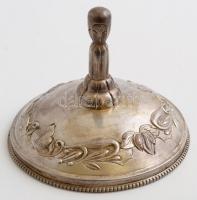 Ezüst bonbonniere tető. Jelzett. d: 12 cm 100g / Silver box cap