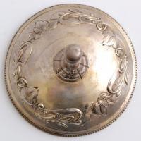 Ezüst bonbonniere tető. Jelzett. d: 12 cm 100g / Silver box cap