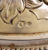 Ezüst bonbonniere tető. Jelzett. d: 12 cm 100g / Silver box cap