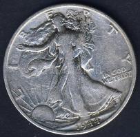 USA 1944S 1/2$ Ag "Walking" T:3 ph.