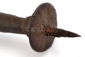 cca XVI. sz.: Középkori vas stilett. Rozsdás / Medieval stiletto. Rusty 36 cm