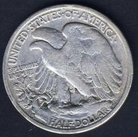 USA 1944S 1/2$ Ag "Walking" T:3 ph