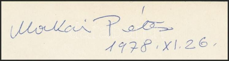 Aláírásgyűjtemény (Makai Péter, Polgár László, Forrai Miklós, Sólyom-Nagy Sándor, Róna Viktor, stb.)...