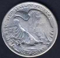 USA 1944. 1/2$ Ag "Walking" T:3 ph