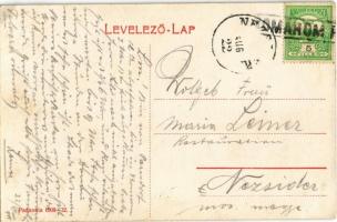 Komárom, Komárno; Nádor utca, Elbert Ignác üzlete. Pannonia 1908-32. / street view with shops (EK)