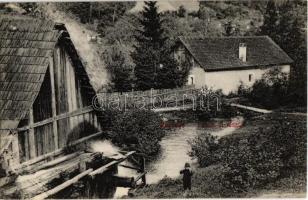 Rozsnyó, Roznava; Fürdői út, vízimalom / water mill, road to the baths