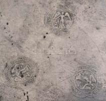 Engl blok zinn. Jelzett ón tányér. 23 cm