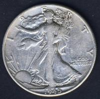 USA 1945. 1/2$ Ag "Walking" T:3 kis ph.