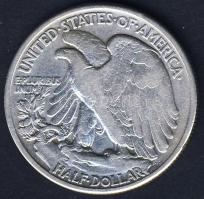 USA 1945. 1/2$ Ag "Walking" T:3 kis ph