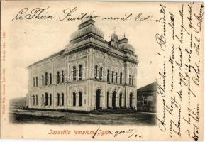 1900 Igló, Zipser Neudorf, Spisská Nová Ves; Izraelita templom, zsinagóga. Kiadja Matz Gusztáv / synagogue