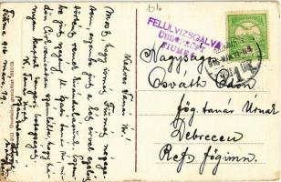 1916 Fiume, Via del Molo / utcakép, piaci árusok, rakpart. W. L. Bp. 4011. / street view, market ven...