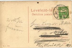 1907 Fiume, Corso, Piazza Andrássy / Andrássy tér, korzó, Luchesich üzlete. W. L. 1218. / square, sh...