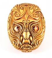 Lancel Panther asztali óra.
Aranyozott, achát és citrin berakással; 1950, 8 napos működő szerkezet....