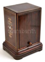 XIX. sz. eleje: Breguet a Chauny jelzett szerkezetű egynapos utazóóra. Gyöngyházberakásos, festett f...