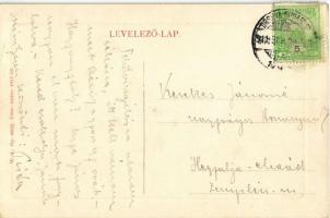 1911 Nagykikinda, Kikinda; Városi szálloda, villamos, szekerek. W. L. Bp. 6632. / hotel, tram, horse...