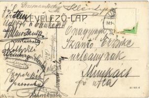 1911 Ungvár, Uzshorod, Uzhorod; Kaszárnya udvar, laktanya / K.u.K. military barracks (EK)