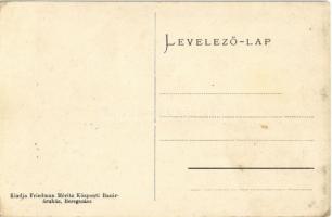 Beregszász, Berehove; Bocskay (Bocskai) utca, Római katolikus templom, lovaskocsi. Kiadja Friedman M...