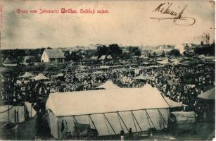 1903 Brcko, Brcka; Godisnji sajam / annual fair, market vendors, tents, booths. M. Zeitler (EK)