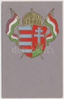 Kossuth címer / Hungarian coat of arms. Emb. litho