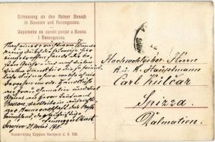 Erinnerung an den Kaiser Besuch in Bosnien und Hercegovina / Emlék Ferenc József császár boszniai lá...