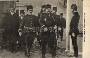 Nazim pasa a főhadiszálláson / Nazim Pasha, Ottoman Chief of Staff of the Ottoman Army during the First Balkan War of 1912-13.