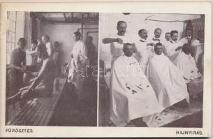 Pénzintézetek Hadikórháza - Karácsony 1917. Képeslapfüzet 8 lappal a hadikórházban zajló életről, pé...