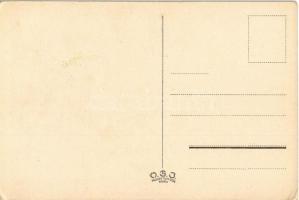 4 db régi katonai művészlap Pálffy szignóval / 4 pre-1945 Hungarian military art postcards signed by...