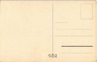 4 db régi katonai művészlap Pálffy szignóval / 4 pre-1945 Hungarian military art postcards signed by...