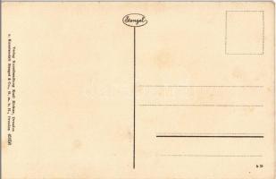 6 db régi művészlap Paul Heydel aláírásával / 6 pre-1945 litho art postcards signed by Paul Heydel, ...