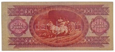 1947. 100Ft "B174 040874" sorszámmal T:III szép papír / Hungary 1947. 100 Forint with &quo...