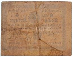 1849. 6kr "Almásy", "F" sorozat T:III- / Hungary 1849. 6 Kreuzer "Almásy&qu...