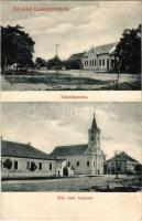 1908 Csanádpalota, Takarékpénztár, Római katolikus templom. Kiadja Kellner Jakab