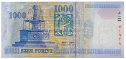 1998. 1000Ft "MINTA" felülnyomással, "DA 0000083" sorszámmal T:I / Hungary 1998....