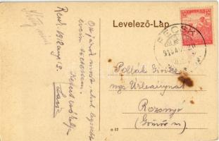 1918 Recsk, Községháza, utca (fl)