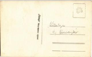 Budapest X. Kőbánya, Új lóversenytér (mai Kincsem park), lelátók és lóversenyzők. Faragó fényképész,...