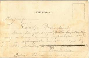 Bárd Ferencz és Testvére Zenemű kereskedés és Színházjegy iroda reklámlapja. Színészek és színésznők...