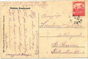 1918 Kondoros, Csárda előtt falubeliek