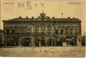 1908 Békéscsaba, Városi bérház, Reisz Gyula és Fried Lipót üzlete, M. kir. dohány nagytőzsde, Corvina nyomda és könyvkereskedés. W.L. 514.