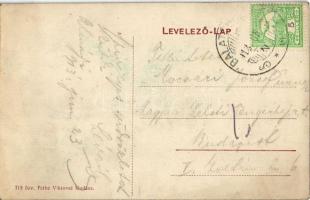 1913 Balatonalmádi, szőlőskert nyaralókkal. Pethe Viktorné kiadása 718. sz