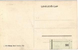 Ózd, Rakodó-daru, Ipari vasút MÁV 151303 és 124569 vagonokkal. Mácsay Antal kiadása (vágott / cut)