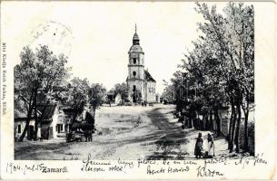 1904 Zamárdi, Fő utca, templom. Reich Farkas kiadása (EK)