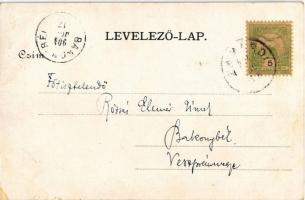 1904 Zamárdi, Fő utca, templom. Reich Farkas kiadása (EK)