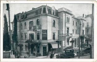 Abbazia, Opatija; Pensione al Parco (Ex Lederer) / hotel with automobiles (EK)