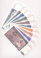 Horvátország / Krajna Szerb Köztársaság 1993. 1.000.000D-10.000.000.000D (10xklf) T:I 
Croatia / Re...