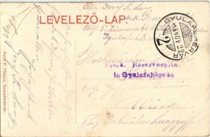 1915 Gyulafehérvár, Alba Iulia; Lozenaui emlék. Petri F. Vilmos kiadása / Lusenau Denkmal / monument...