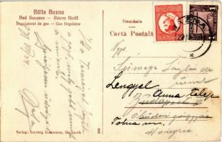 Bázna-fürdő, Felsőbajom, Baiumul de Sus, Baassen, Baile Bazna; Gáz regulátor. Ludwig Zammerer kiadás...