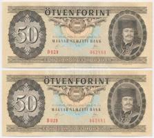 1989. 50Ft (4x) sorszámkövetők T:II
Adamo F25