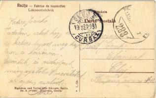 Resica, Resita; gőzmozdonygyár belső / Fabrica de locomotive / Lokomotivfabrik / locomotive factory ...