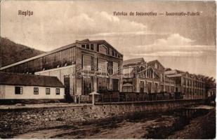 Resica, Resita; gőzmozdonygyár, iparvasút. Anton Neff / Fabrica de locomotive / Lokomotivfabrik / locomotive factory, industrial railway (EK)